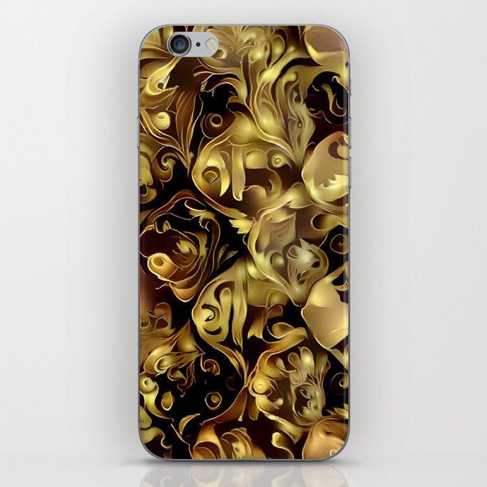 Original Leather Gold Art Collection iPhone Skin