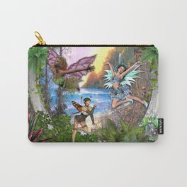 Fairy kingdom Carry-All Pouch | Illustration, Nature, Mixed Media, Digital 