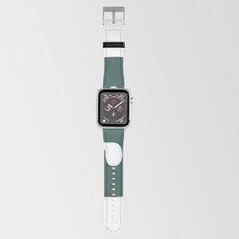 3 (Dark Green & White Number) Apple Watch Band