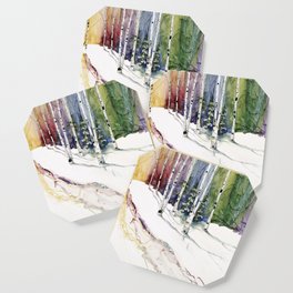 4 Season Watercolor Collection - Winter Coaster
