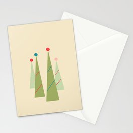 Christmas Trees Stationery Card