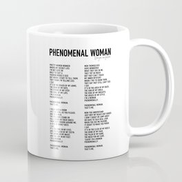 Phenomenal Woman Poem by Maya Angelou Coffee Mug