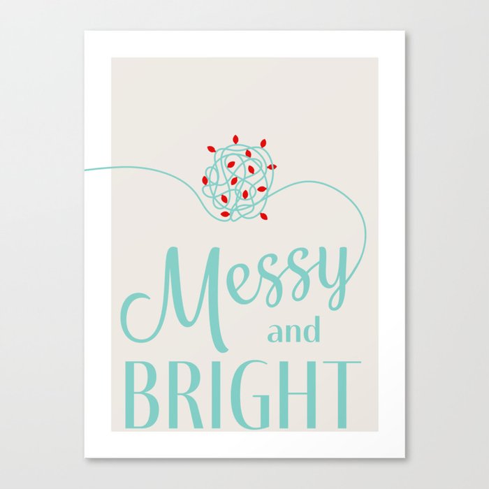 Messy and Bright Canvas Print