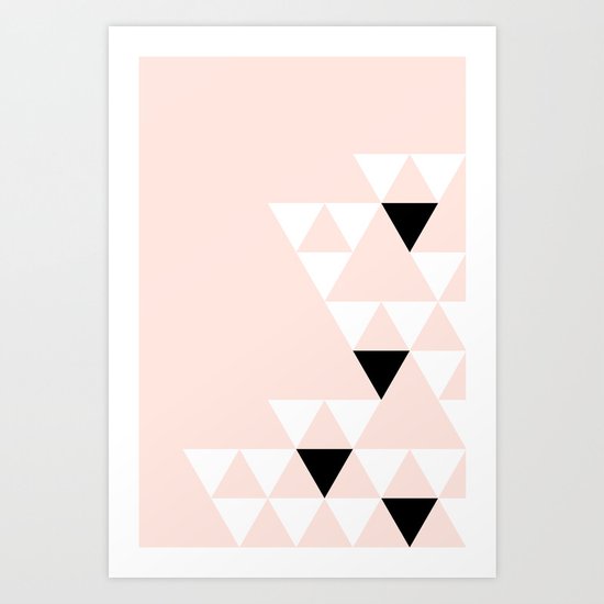 Minimalist Triangles Art Print