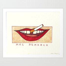 Mac DeMarco Teeth Art Print