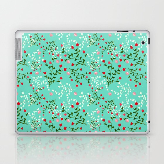 Jelly Beans and Flowers GREEN Laptop & iPad Skin