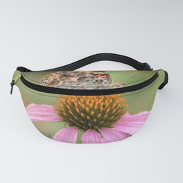 Painted Lady on Coneflower Fanny Pack
