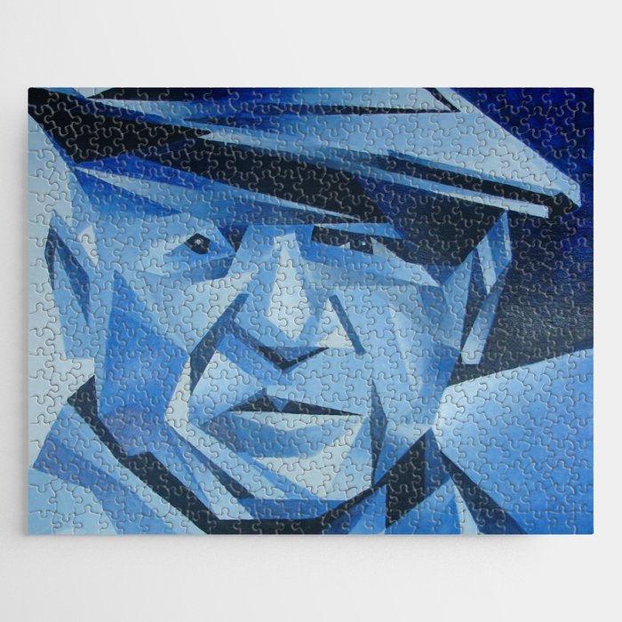 Cubist Portrait of Pablo Picasso: The Blue Period Wood Wall