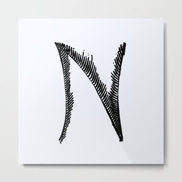 letter N Metal Print