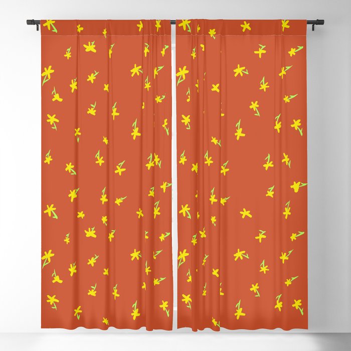 Old Lady Daffodil Blackout Curtain
