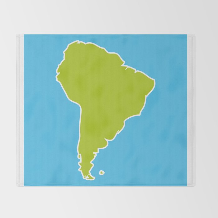 south america map blue ocean and green continent vector america map continent