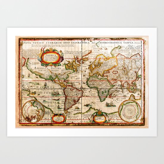 Vintage Map Art Print
