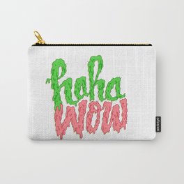 HAHA WOW Carry-All Pouch | Curated, Funny, Illustration, Graphic Design, Typography 