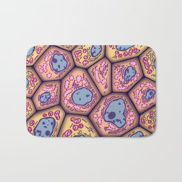 Vibrant Cells Bath Mat | Colorful, Painting, Nucleus, Pattern, Pop Art, Science, Digital, Sciart, Cells, Biology 