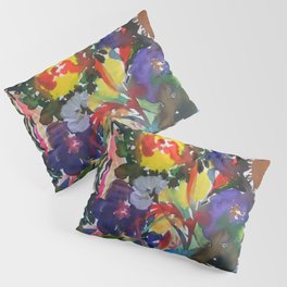 ink flowers by night Pillow Sham