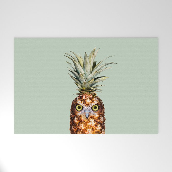 PINEAPPLE OWL Welcome Mat