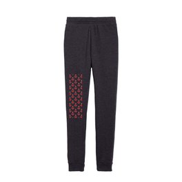 Anchors (Red & White Pattern) Kids Joggers