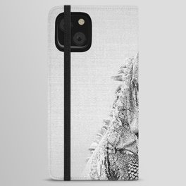 Iguana - Black & White iPhone Wallet Case