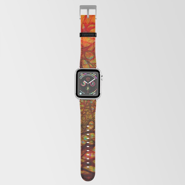 Dark Red Abstract  Apple Watch Band