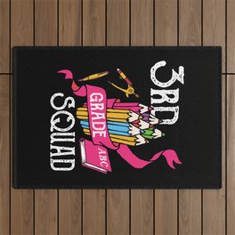 3rd Grade Squad Student Back To School Outdoor Rug