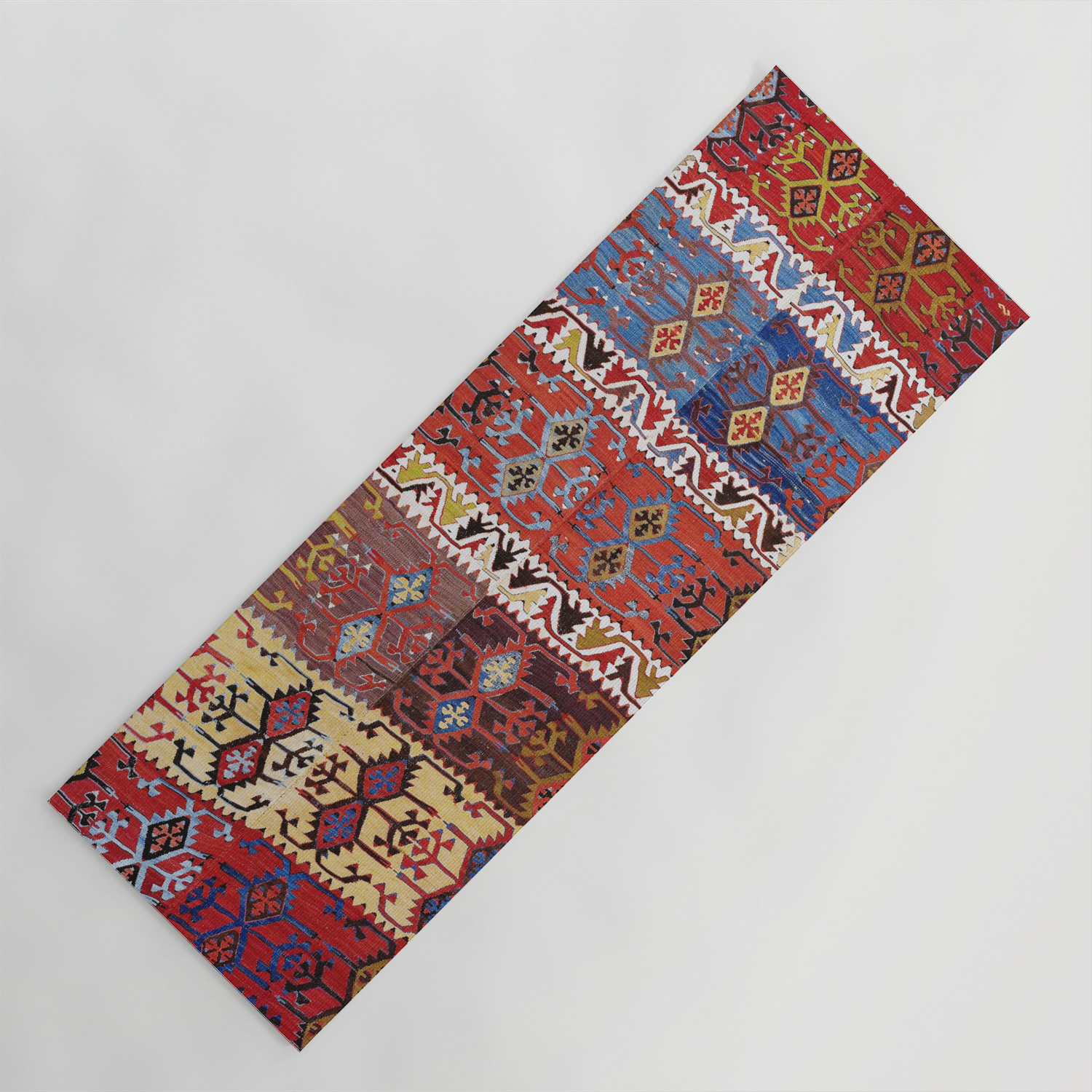 Taspinar Aksaray Antique Turkish Kilim Rug Print Yoga Mat By Vickybragomitchell Society6
