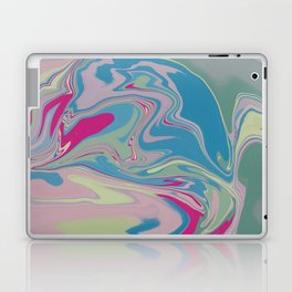 Soft pastel marble liquify abstract Laptop Skin