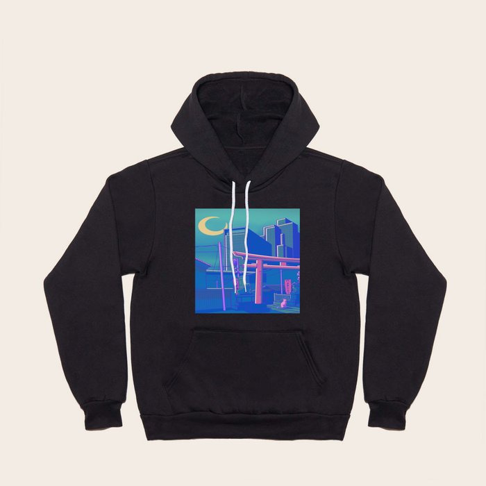 Neon shop moon hoodie