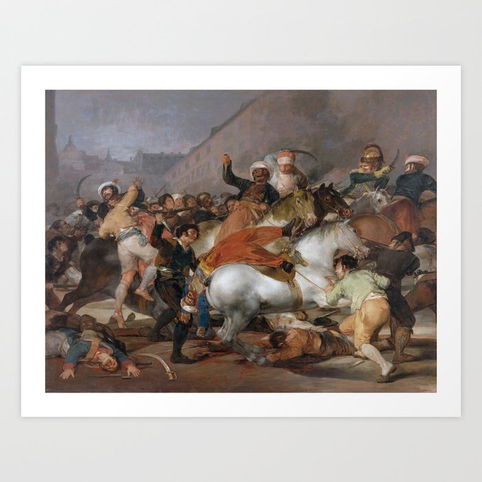 The Second of May 1808 - The Charge of the Mamelukes - Francisco Goya Art Print