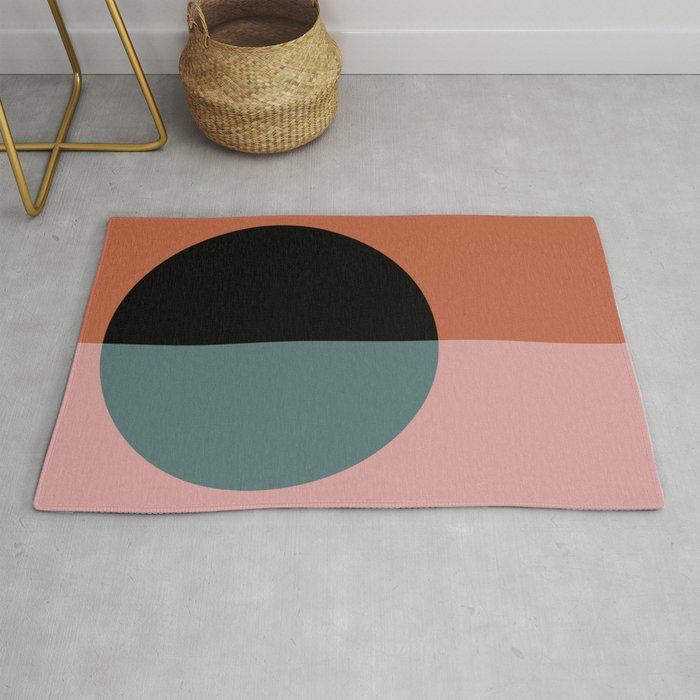 Color Block Abstract V Rug