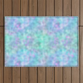 Glam Iridescent Metallic Texture Outdoor Rug