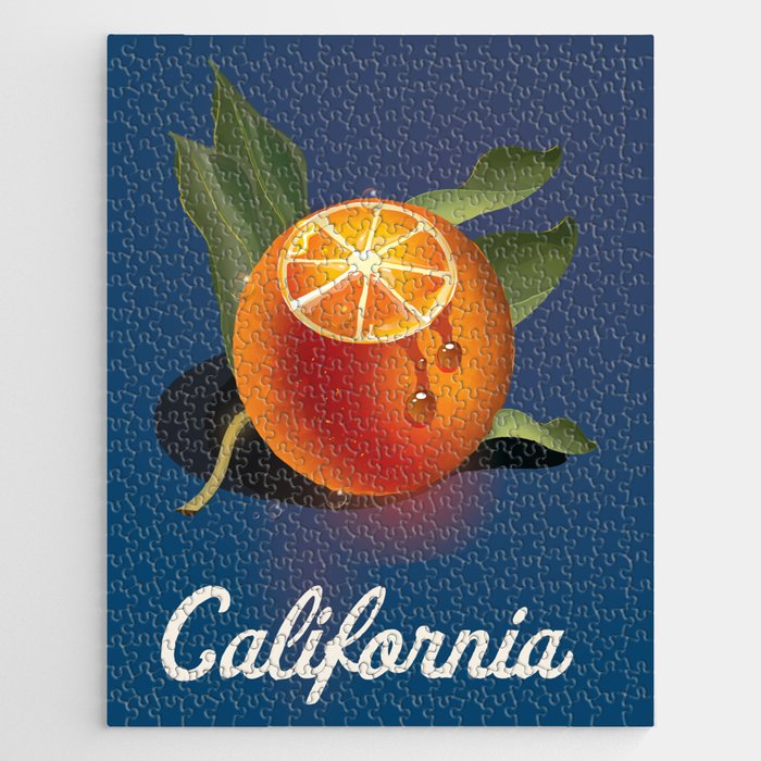 California Orange Poster Jigsaw Puzzle