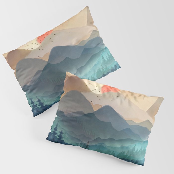 Wilderness Becomes Alive at Night Pillow Sham