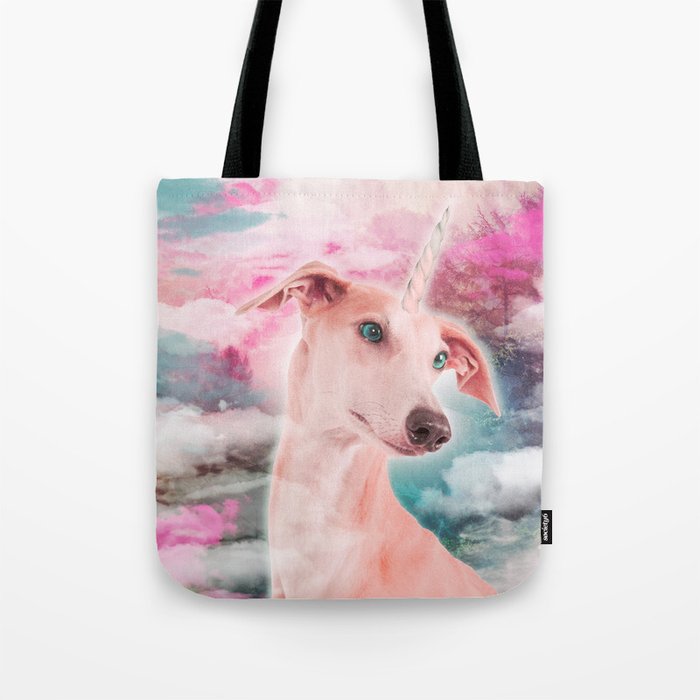 Unicorn greyhound Tote Bag