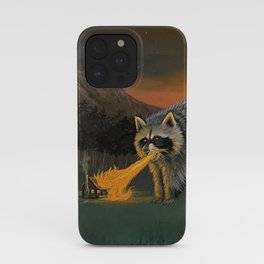 Fire Breathing Raccoon iPhone Case