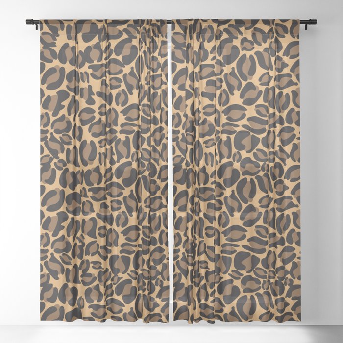 Leopard Print Cheetah Texture Pattern, Cheetah Print Curtains