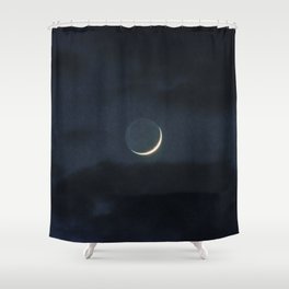 New Moon after Dark | Nature and Landscape Photography Shower Curtain
