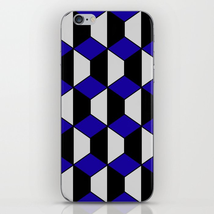 Abstract geometric pattern - blue. iPhone Skin