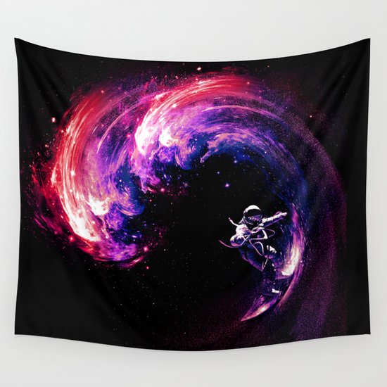 Space Surfing Wall Tapestry
