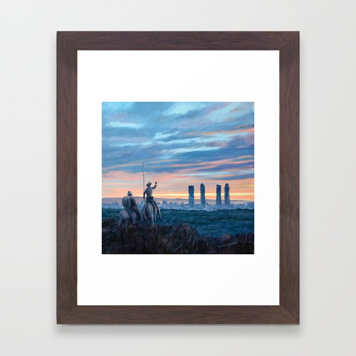 Don Quixote and Giants Framed Art Print