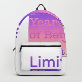 20 Year Old Gift Gradient Limited Edition 20th Retro Birthday Backpack