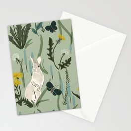Backyard Bunnies Stationery Cards