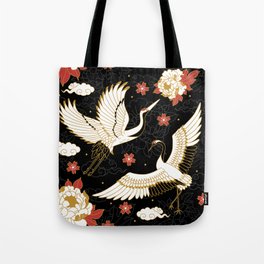Japanese Cranes Tote Bag