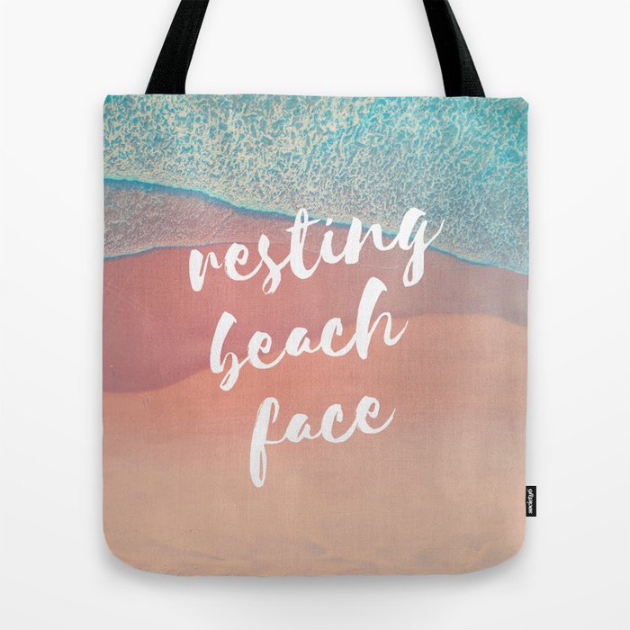 Resting beach face clearance bag