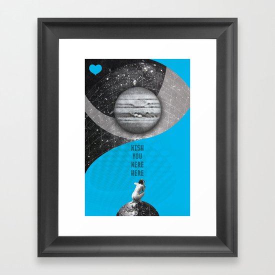 Wish you were here (Rocking Love series) Framed Art Print