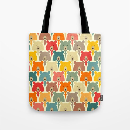 Bears cartoon pattern Tote Bag