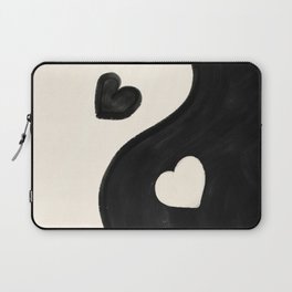 Yin and Yang Hearts Laptop Sleeve