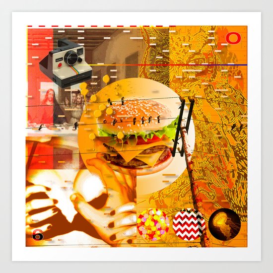 Never In A Million Years < The NO Series (Orange) Art Print