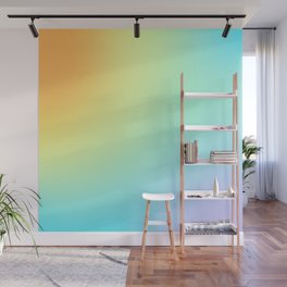 Unique Pastel Rainbow Gradient Wall Mural