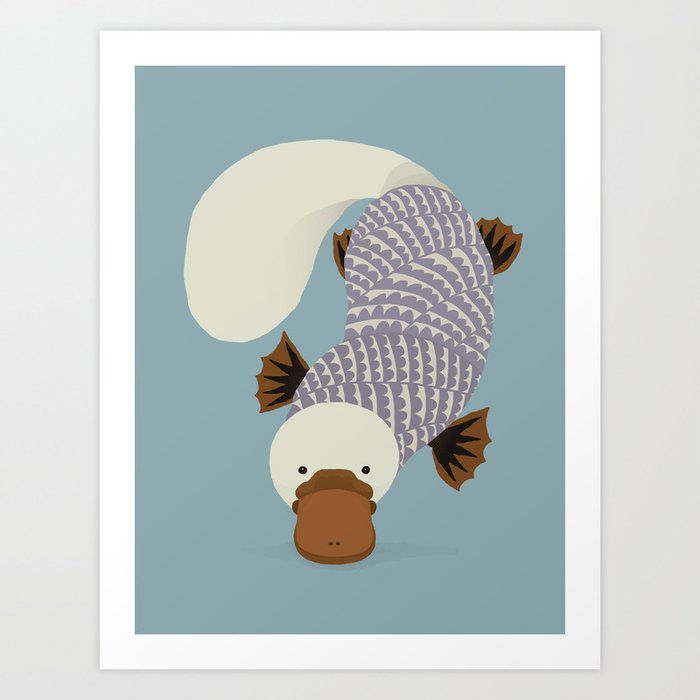 Whimsical Platypus Art Print