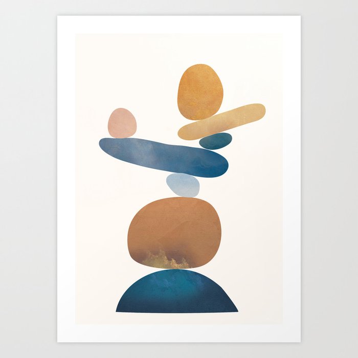 Balancing Stones 28 Art Print